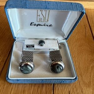 Vintage Esquire Cufflinks & Tie Pin